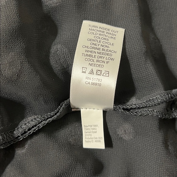 Maurice’s women’s XL charcoal textured polka dot sheer kimono coverup cardigan - Picture 9 of 9